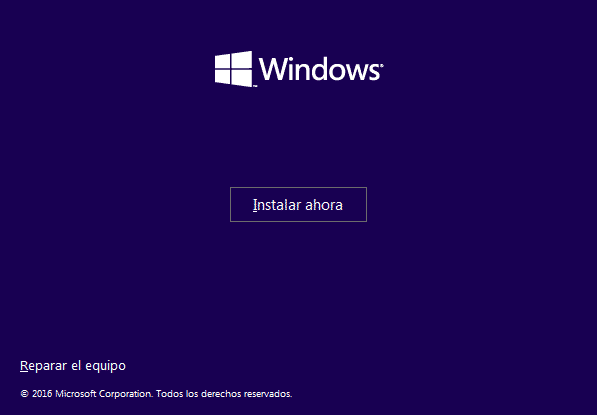 Instalar ahora Windows 10