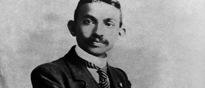 Un joven Mahatma Gandhi